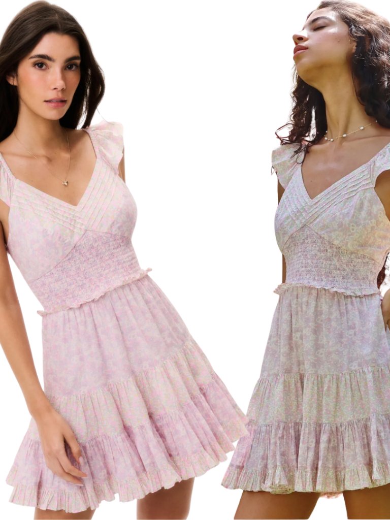 Loveshackfancy Liberty Fabrics Preseline Mini Dress Women's Xs Petal Parade Nwt